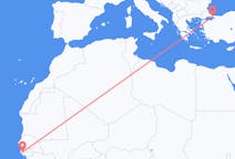 Flyrejser fra Ziguinchor, Senegal til Istanbul, Tyrkiet