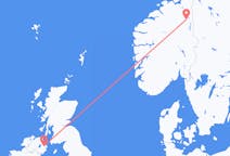 Flights from Røros, Norway to Belfast, the United Kingdom