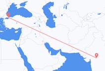 Flyreiser fra Indore, India til Istanbul, Tyrkia