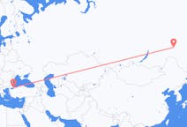Flights from Neryungri, Russia to Istanbul, Turkey