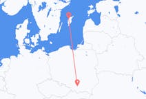 出发地 波兰从 克拉科夫目的地 瑞典維斯比的航班