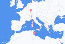 Voli from Gerba, Tunisia to Strasburgo, Francia