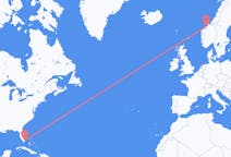 Flights from Miami, the United States to Kristiansund, Norway