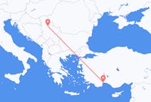 Flights from Belgrade in Serbia to Antalya in Turkey