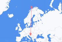 Flyg från Banja Luka, Bosnien och Hercegovina till Tromsö, Norge