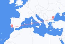 Flights from Burgas, Bulgaria to Faro, Portugal