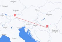 Flyg från Osijek, Kroatien till Innsbruck, Österrike