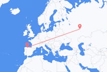 Flyg från Kazan, Ryssland till Santiago del Monte, Spanien