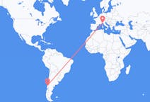 Flug frá Valdivia, Síle (Chile) til Genúa, Ítalíu