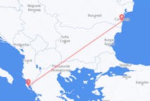 Vluchten van Constanta, Roemenië naar Korfoe, Griekenland