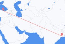 Flyg från Calcutta, Indien till Ordu, Turkiet