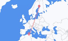 Flyg från Biskra, Algeriet till Karleby, Finland