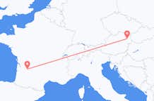 Flyg från Bergerac, Frankrike till Vienna, Österrike