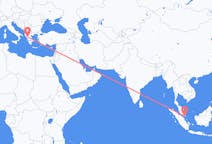 Flyreiser fra Johor Bahru, Malaysia til Ioánnina, Hellas