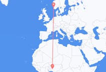 Flyreiser fra Ilorin, Nigeria til Stavanger, Norge