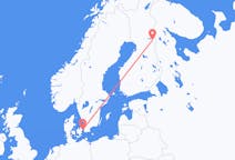 Loty z Kopenhaga, Dania z Kuusamo, Finlandia