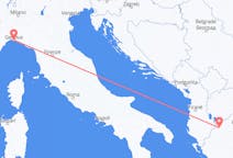 Fly fra Kastoria til Genova