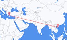 Flyg från Sanya, Kina till Santorini, Grekland