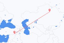 Flyreiser fra Nur-Sultan, Kasakhstan til Mardin, Tyrkia