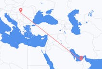 Flyrejser fra Abu Dhabi, De Forenede Arabiske Emirater til Timișoara, Rumænien