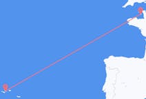 ポルトガルのサン・ジョルジェ島から、ジャージーのセント・ヘリアまでのフライト