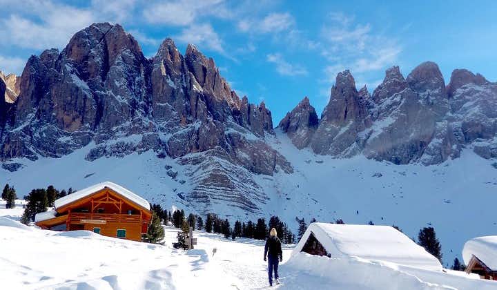 Bolzano Dolomites: winter hiking & sledding experience