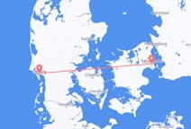 Fly fra Esbjerg til København