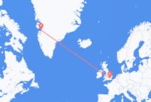 Flights from London, the United Kingdom to Qasigiannguit, Greenland