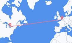 出发地 加拿大滑鐵盧目的地 比利时奥斯坦德的航班