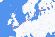 Fly fra Helsingfors til Brest