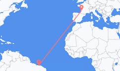 Flyrejser fra Parnaíba, Brasilien til Bordeaux, Frankrig