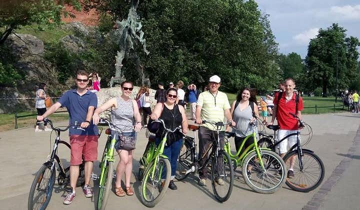 Evening 2h orientation Bike Tour of the Old Town and Wawel castle panorama