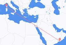 Loty z Salala w Omanie do Ajaccio we Francji