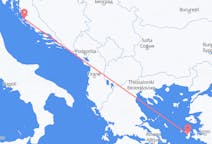 クロアチアのザダルからから、ギリシャのキオスまでのフライト