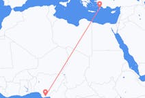 Flyrejser fra Port Harcourt, Nigeria til Rhodos, Grækenland