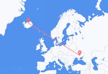 Vluchten van Akureyri naar Zaporizja