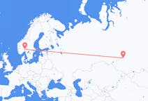 Fly fra Tomsk til Oslo