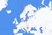 Flights from Niš, Serbia to Svolvær, Norway