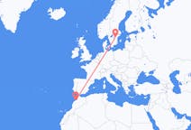Flyreiser fra Casablanca, Marokko til Linköping, Sverige
