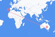 Flyreiser fra Mildura, Australia til Porto Santo, Portugal