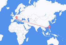 Flyreiser fra Cauayan, Isabela, Filippinene til Pisa, Italia