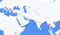 Flyg från Myeik, Myanmar, Myanmar (Burma) till Volos, Grekland