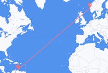 Flights from Willemstad to Bergen