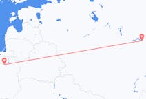 ตั๋วเครื่องบินจากเมืองเชบ็อกซารี่ไปยังเมืองSzymany, Szczytno County