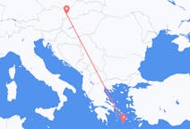 Flights from Bratislava in Slovakia to Santorini in Greece