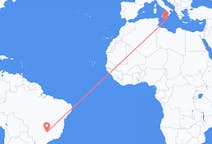 Flights from Uberaba, Brazil to Valletta, Malta