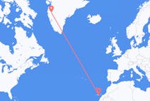 Vols de Las Palmas, Espagne à Kangerlussuaq, le Groenland