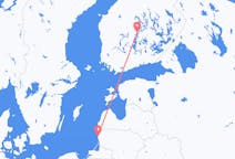 리투아니아발 팔랑가, 핀란드행 이위베스퀼레 항공편