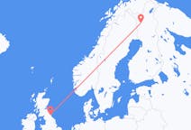 Flyg från Kolari, Finland till Newcastle upon Tyne, England