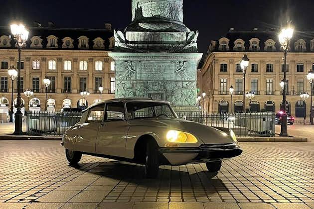 1-stündige Tour durch Paris bei Nacht im Oldtimer Citroën DS mit offenem Dach